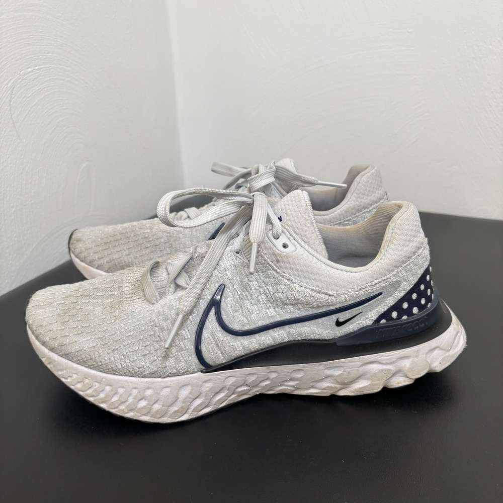 Nike React Infinity Run Flyknit 3 Men' Running Shoes Sz 7 White/Black DQ7830-004